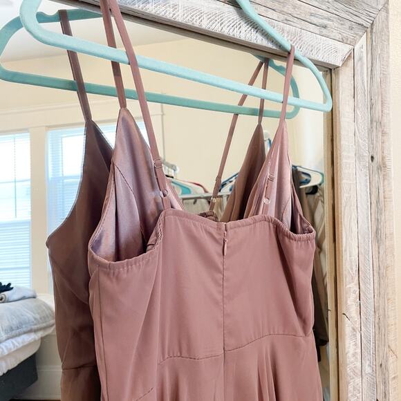 Anthropologie BHLDN Eva Violet Purple Spaghetti Strap Bridesmaid Dress Small - Picture 3 of 7